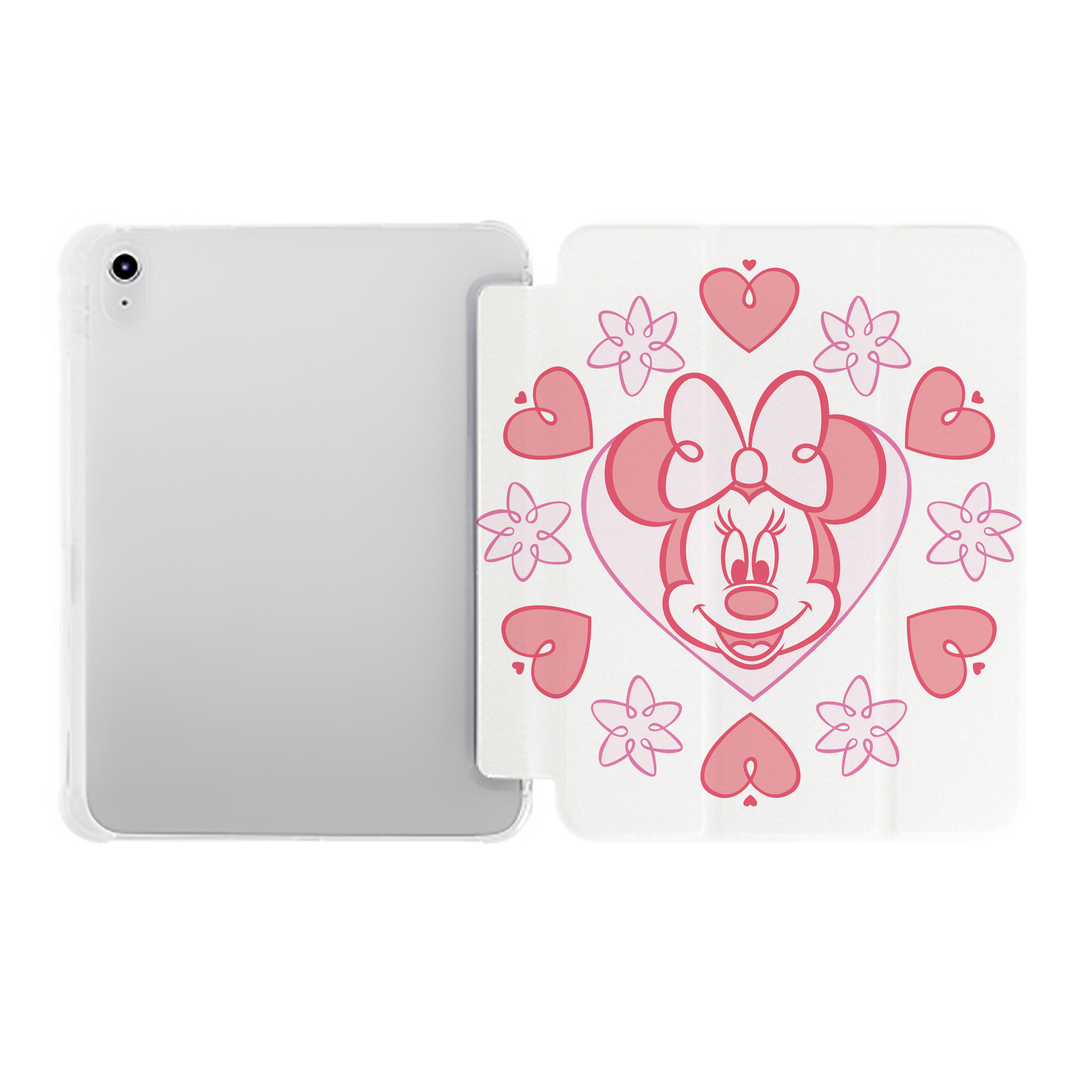 （画像用） ミッキーマウス Mickey Mouse IPad ケース ペン収納付き 三つ折りスタンド PUレザー×シリコン 対応機種9.5/10.5/10.9インチ